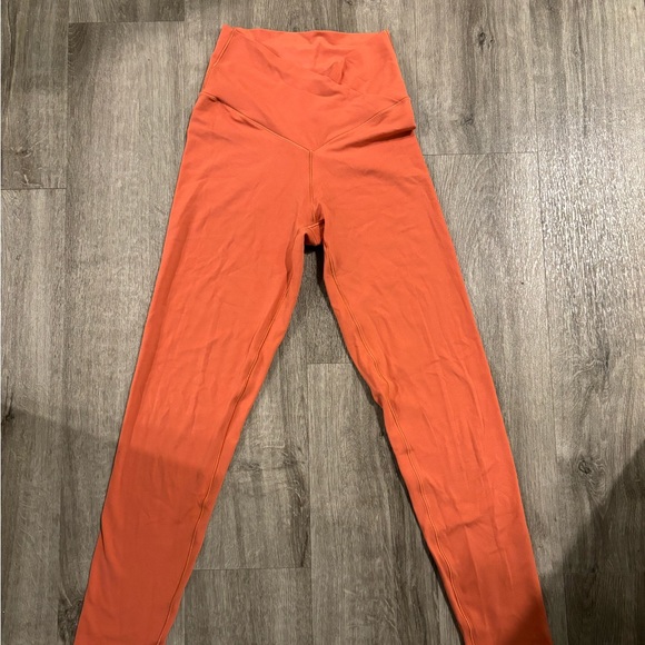 OFFLINE By Aerie Real Me High Waisted Crossover Legging, Orange, Size Small - Picture 1 of 5